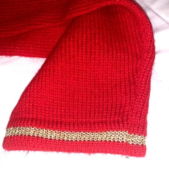 Holiday Time Believe Christmas Sweater Red & Black L/G(12-14) Acrylic Long Sleev - Picture 4 of 7